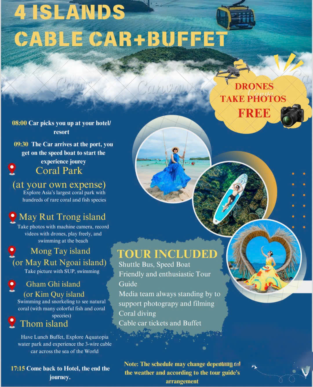 4 ISLAND WITH CABBLE CAR AND LUNCH